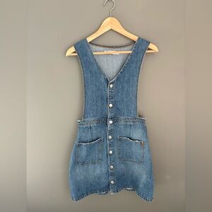 Zara Denim Button-Down Dress | Medium